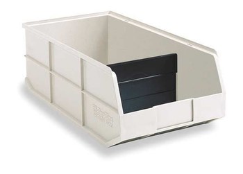 Picture of Akro-Mils 30348BEIGE Akrobin 1800 60 lb Beige Industrial Grade Polymer Stacking Storage Bin (Main product image)