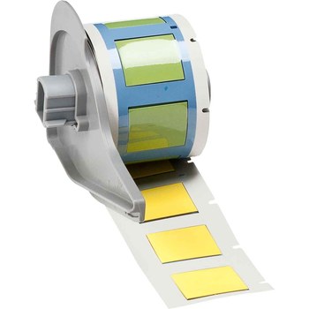 Picture of Brady PermaSleeve Yellow Polyolefin Thermal Transfer M7-500-1-342-YL Heat Shrink Wire & Cable Labels (Main product image)