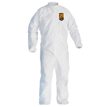 Ansell KleenGuard Chemical-Resistant Coveralls A45 41498 - Size 5XL/6XL - White