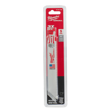 Milwaukee SAWZALL Reciprocating Saw Blade 48-00-5182 - 14 TPI - 0.75 in Width x 0.035 in Thick - Bi-Metal
