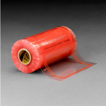 3M Scotch 825 Clear on Orange Polypropylene Label Protective Pouch Tape Roll - 5 in Width - 6 in Height - Boxed - 021200-17063