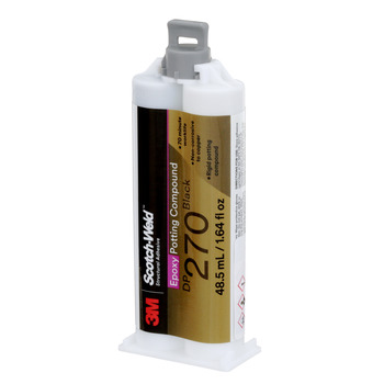 3M Scotch-Weld 270 Two-Part Base & Accelerator (B/A) Potting & Encapsulating Compound Black Liquid 48.5 ml Duo-Pak - 1:1 Mix Ratio - 08975