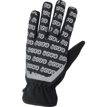 Global Glove Black with Reflective XL Mechanic's Gloves - Reinforced Thumb - SG3300-10(XL)