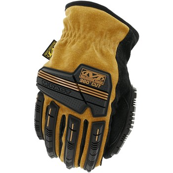 MECHANIX WEAR Medium Brown Leather Driving Gloves, (1-Pair) in the