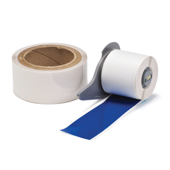 Picture of Brady Toughstripe Blue Self-Laminating Polyester Thermal Transfer M71-2000-483-BL-KT Continuous Thermal Transfer Printer Label Roll (Main product image)