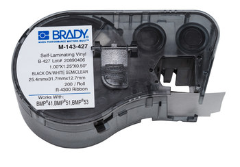 Picture of Brady Thermal Transfer M-143-427 Continuous Thermal Transfer Printer Label Cartridge (Main product image)