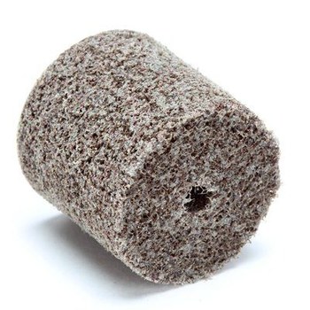 3M Scotch-Brite CP-UW Unitized Aluminum Oxide Hard Deburring Wheel - Medium Grade - Arbor Attachment - 1 in Diameter - 3/16 in Center Hole - 1 in Thickness - 03700