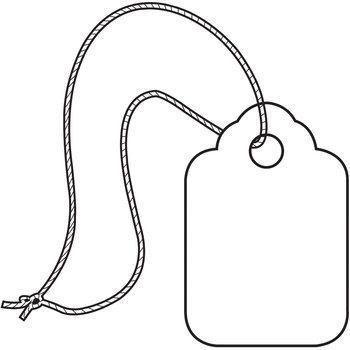 Picture of Shipping Supply White 12573 Merchandise Tags (Main product image)