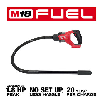 Milwaukee M18 FUEL Concrete Pencil Vibrator 2910-20, 8.8 lb
