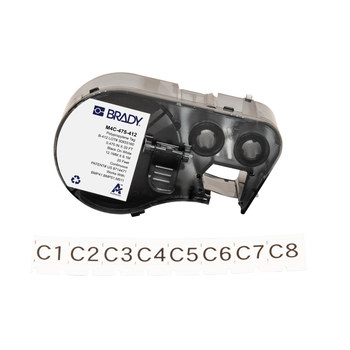 Picture of Brady Black on White Polypropylene Thermal Transfer M4C-475-412 High Tensile Inserts/Tags (Main product image)