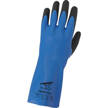 Global Glove FrogWear Medium Chemical Handling Gloves - Double Nitrile Full Coverage Coating - 12 in Length - Smooth Finish - CR592-8(M)