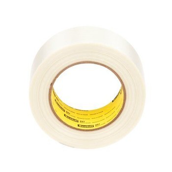 Scotch 3M 897 Strapping Tape – 1” X 60 Yd, Clear Filament-Reinforced, High Tensile Strength For L-Clips & C-Clip Reinforcements