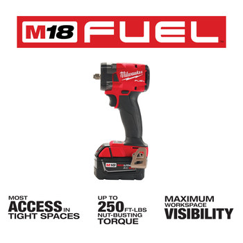 Milwaukee impact with battery hot sale