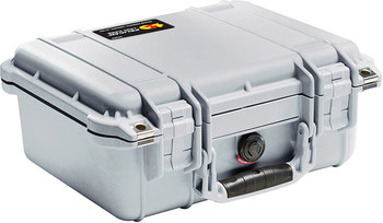 Picture of Pelican 1400 NL/NF Silver Polypropylene Protective Hard Case (Main product image)