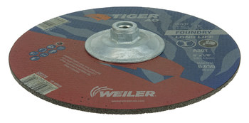 Weiler Tiger AO Depressed-Center Grinding Wheel 68375 - 9 in - Aluminum Oxide - 30 - T