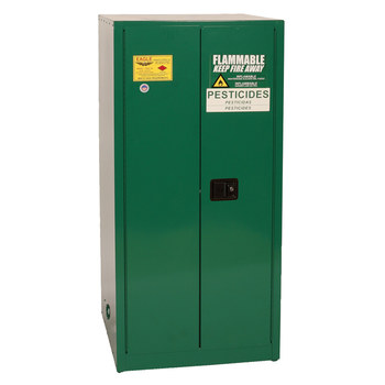 Picture of Eagle 60 gal Green Steel Hazardous Material Storage Cabinet (Main product image)