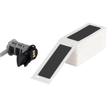 Picture of Brady Black Polyester Thermal Transfer PTLEP-176-593-BK Die-Cut Thermal Transfer Printer Label Roll (Main product image)