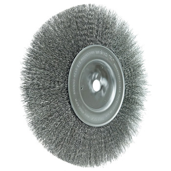 Weiler 01248 Wheel Brush - 10 in Dia - Crimped Steel Bristle