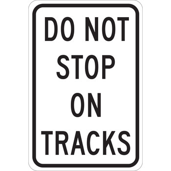 Picture of Brady B-555 Aluminum Rectangle White English Stop Signs, Traffic Control Signs & Banners Sign part number 124458 (Main product image)