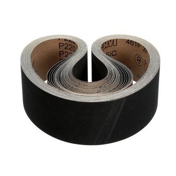 3M 461F Sanding Belt 47193 - 4 in x 54 in - Silicon Carbide - P220 - Very Fine