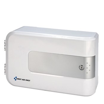 First Aid Only Empty Lockable Station - 5.25 in Width - 15.5 in Length - 9.75 in Height - Plastic Case Construction - 092265-91105