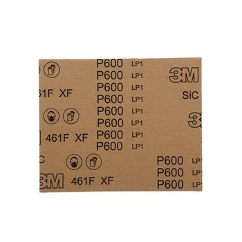 3M 461F Sanding Belt 27444 - 26 in x 126 in - Silicon Carbide - P600 - Extra Fine