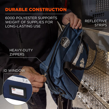 Ergodyne Arsenal GB5220 Blue Polyester Protective Duffel Bag - 17 in Width - 7 in Length - 10 in Height - 720476-13457