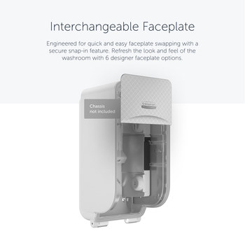 Kimberly-Clark Professional ICON Grey Dispenser Faceplate - Pull Out by Hand Dispensing - 58761