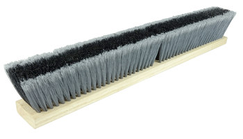 Weiler 421 Push Broom Head - 30 in - Polypropylene - Grey, Black - 44582