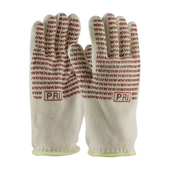 PIP 43-802 Red/White Large Hot Mill Glove - 12 in Length - 43-802L