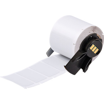 Picture of Brady Silver Polyester Thermal Transfer PTL-30-486 Die-Cut Thermal Transfer Printer Label Roll (Main product image)