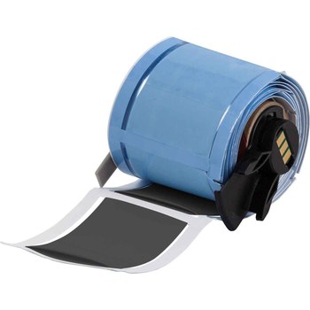 Picture of Brady PermaSleeve Black Polyolefin Thermal Transfer M6-1000-2-342-BK-R Heat Shrink Wire & Cable Labels (Main product image)