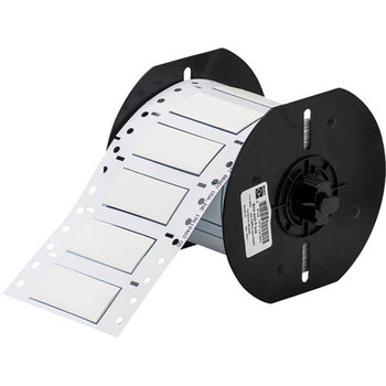 Picture of Brady White Polyolefin Thermal Transfer B33D-500-2-342 Die-Cut Thermal Transfer Printer Sleeve (Main product image)