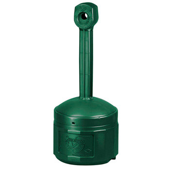 Picture of Justrite Forest Green Polyethylene Cigarette Butt Receptacle (Main product image)