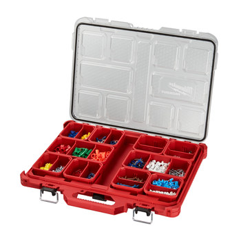 Milwaukee PACKOUT Red Low Profile Organizer - 19.76 in Length - 16.38 in Wide - 48-22-8431