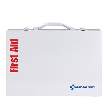 First Aid Only First Aid Cabinet - 10.5 in Width - 14.75 in Length - 4.63 in Height - Metal Case Construction - 092265-90572