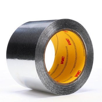 3M 438 Silver Aluminum Tape - 12 in Width x 60 yd Length - 7.2 mil Total Thickness - 85707