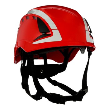 3M SecureFit Safety Helmet X5005VX-ANSI Red-Vented-Reflective