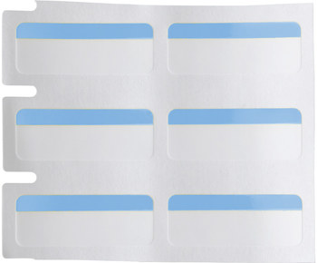 Brady THT-152-494-BL Thermal Transfer Printable Labels - 1 in x 0.375 in - Polyester - Blue / White - B-494 - 60898