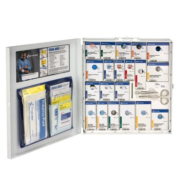 First Aid Only First Aid Cabinet - 13.25 in Length - Metal Case Construction - 092265-74605