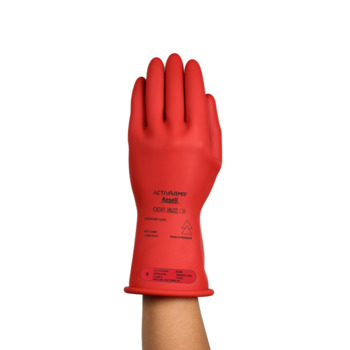 Ansell ActivArmr Rig R011RUL Red 7 Electrical Insulated Gloves - Latex Coating - 11 in Length - RIG011RUL070