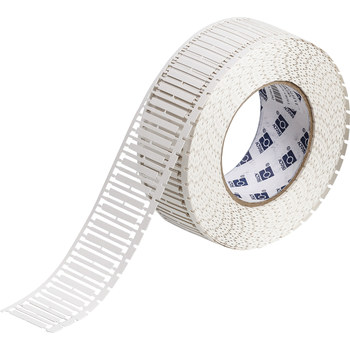 Picture of Brady Durasleeve White Polypropylene Thermal Transfer DSTHT-30-390-2.5 Die-Cut Thermal Transfer Printer Label Roll (Main product image)