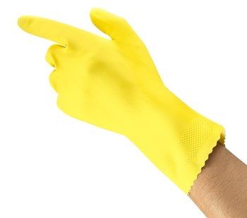 Ansell AlphaTec 87-298 Yellow 7 Unsupported Chemical-Resistant Gloves - 12 in Length - Embossed Pebble Finish - 20 mil Thick - 192981