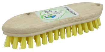 Weiler Green Works 423 Scrub Brush - Recycled Plastic - 9 in - Yellow - 42373