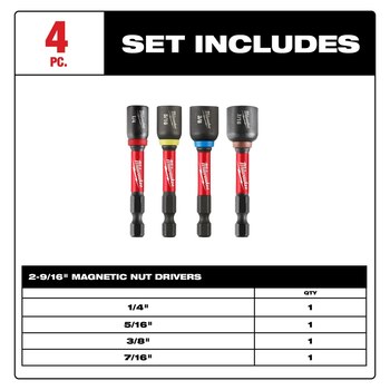Milwaukee SHOCKWAVE Impact Duty Hex 49-66-4566 Nut Driver - 72509
