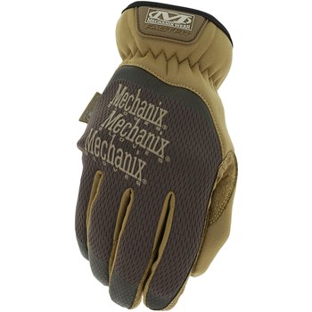 Mechanix Wear FastFit Brown Small Leather Work Gloves - MFF-07-008