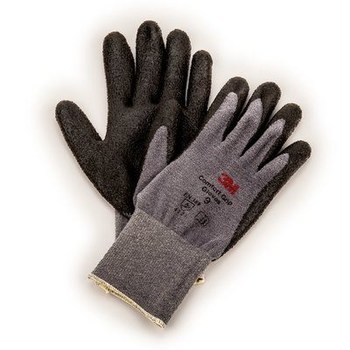 3M Comfort Grip Gray Large Cold Condition Glove - Nitrile Foam Palm & Fingers Coating - 7010305066