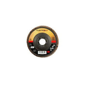 3M Cubitron II 967A Type 27 Flap Disc 55635 - Ceramic Aluminum Oxide - 4 1/2 in - 40+ - Coarse