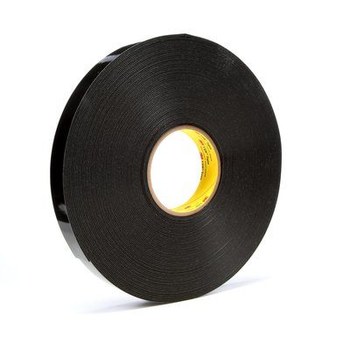 3M 7000123398 Black VHB Tape - 1 in Width x 36 yd Length - 45 mil Thick