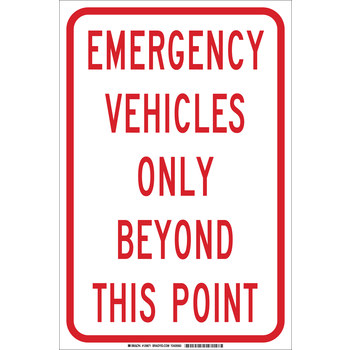 Picture of Brady B-555 Aluminum Rectangle White English Parking Restriction, Permission & Information Sign part number 129669 (Main product image)